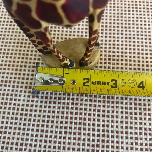 Vintage Wooden Giraffe Statue Tall MCM Primitive Folk Art 8.25” - Picture 10 of 10